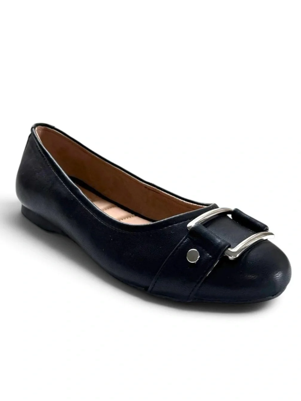 Kelly & Katie Presley Women's Black Ballet Flats Buckle Size 10M NWT